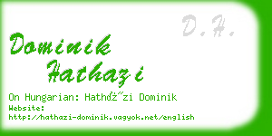 dominik hathazi business card